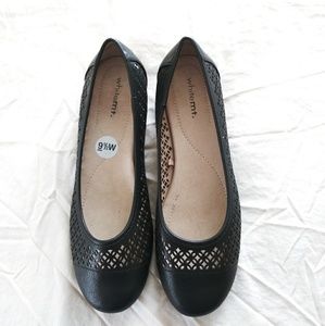NEW BLACK WHITEMT. FLATS WOMEN